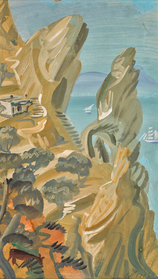 MOUNTAINSIDE IN CAPRI by Alexander Evgenievich Yakovlev