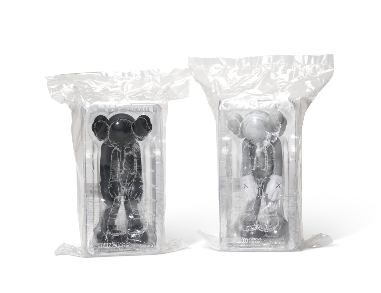 Small Lie Gray; & Small Lie Black by Kaws