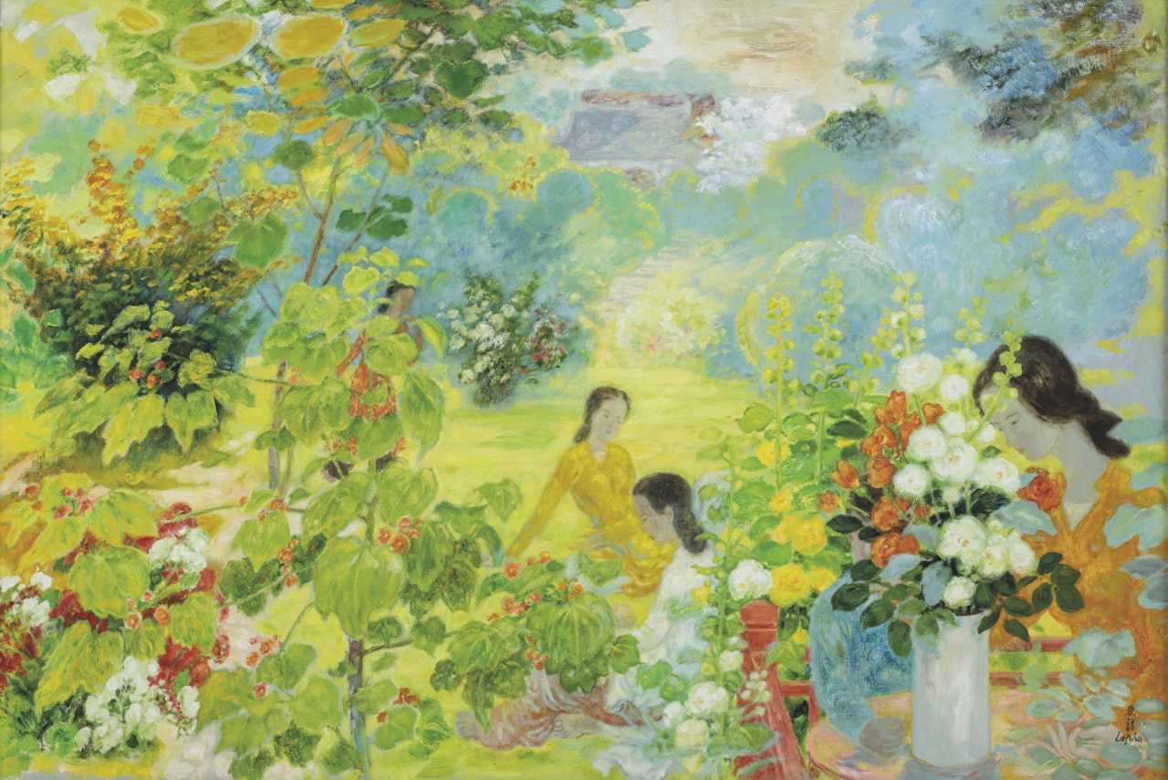 Dans le Jardin Fleuri (In the Flower Garden) by Le Pho