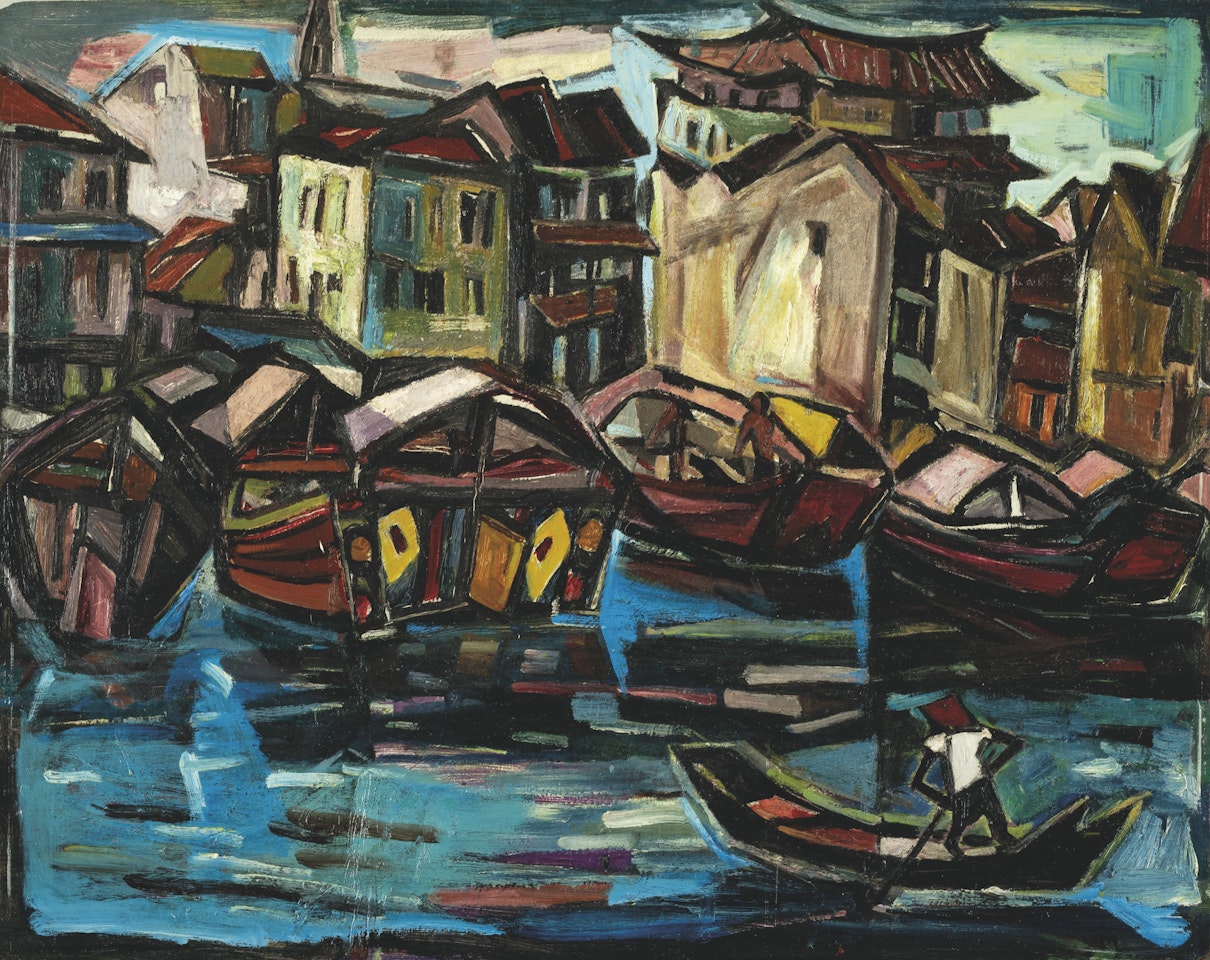 River Scene by Chen Wen Hsi