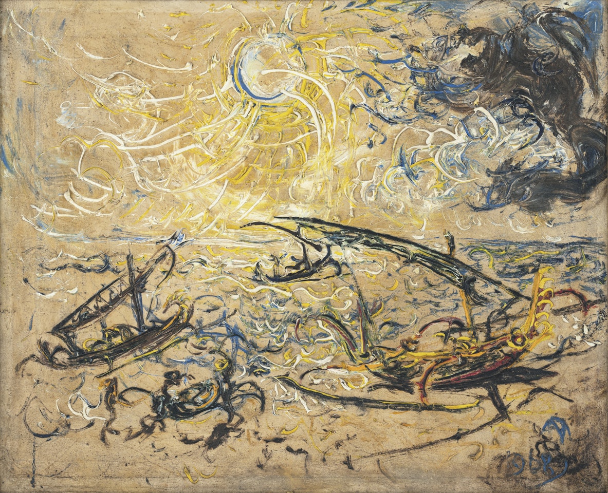 Kusamba Beach by Affandi