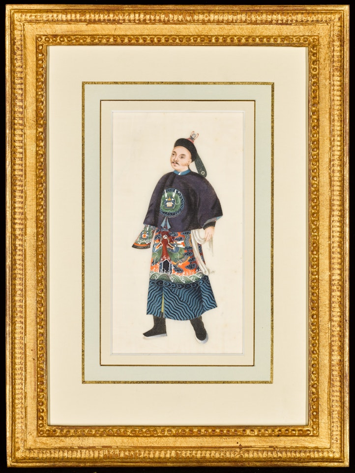 A set of six rice-paper paintings of individual figures by Chinese School