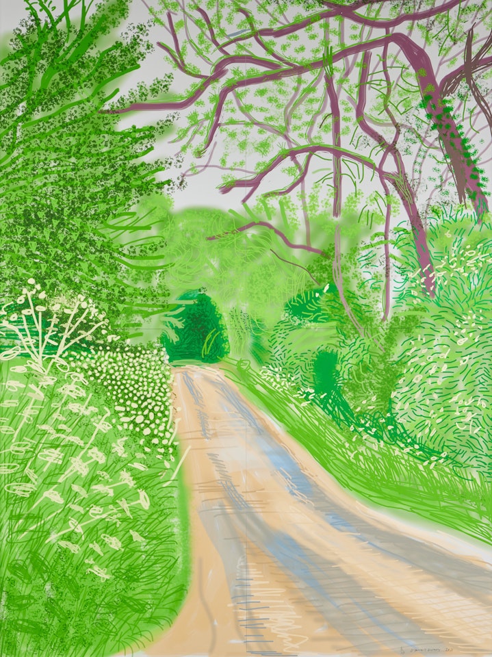 The Arrival of Spring in Woldgate, East Yorkshire in 2011  by David Hockney