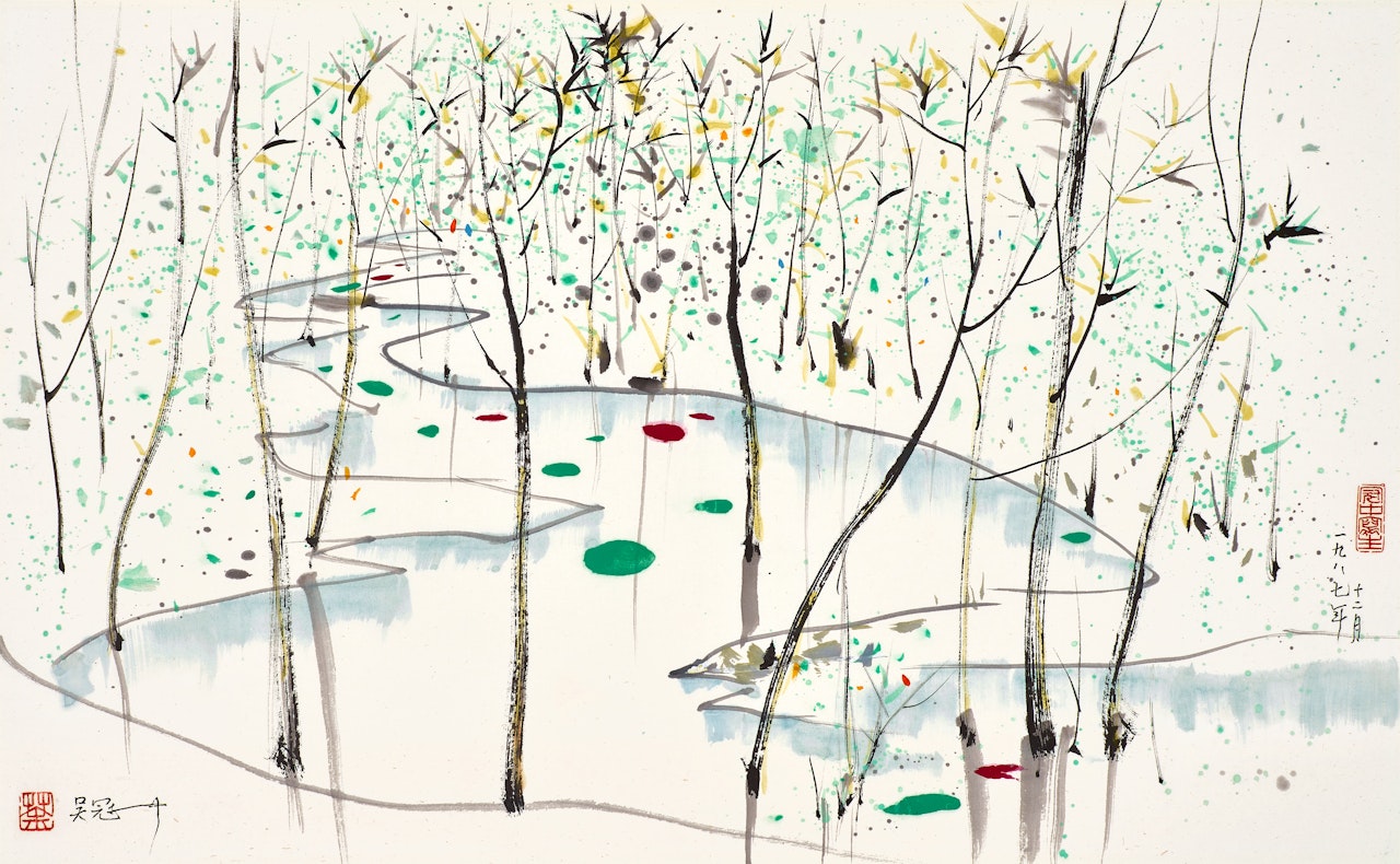 Stream by Wu Guanzhong