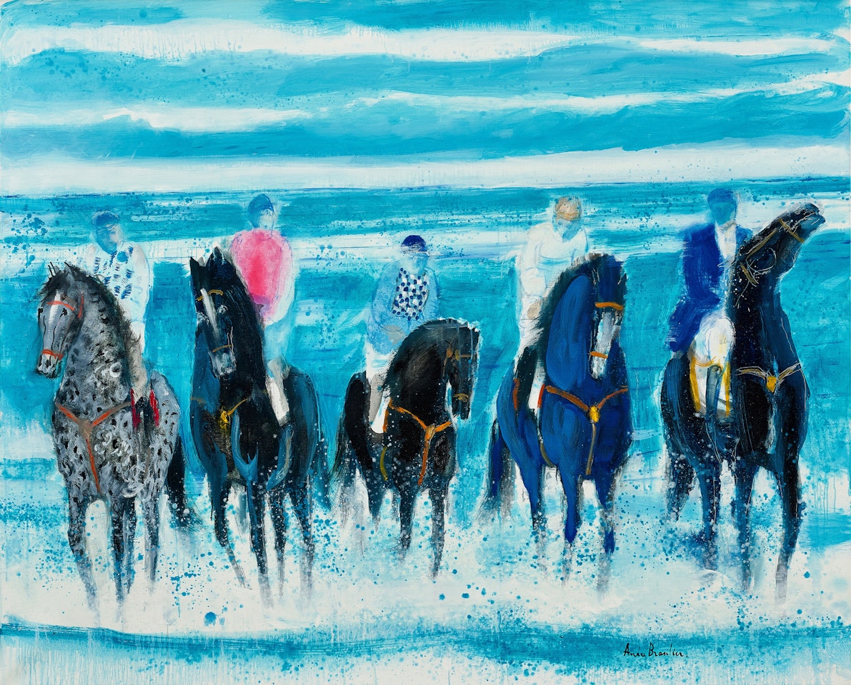 Cavaliers devant les vagues by André Brasilier