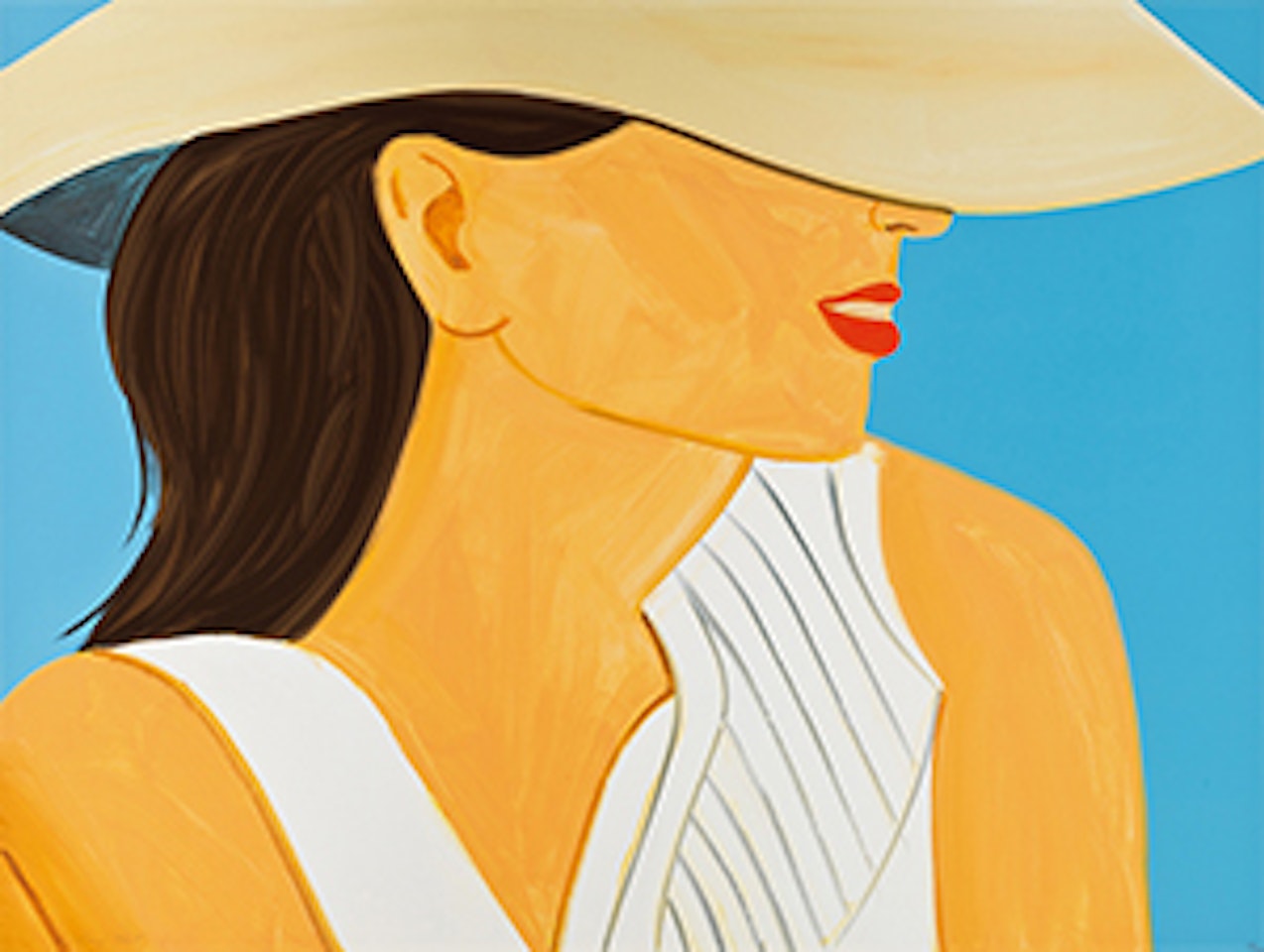 Vivien with Hat by Alex Katz