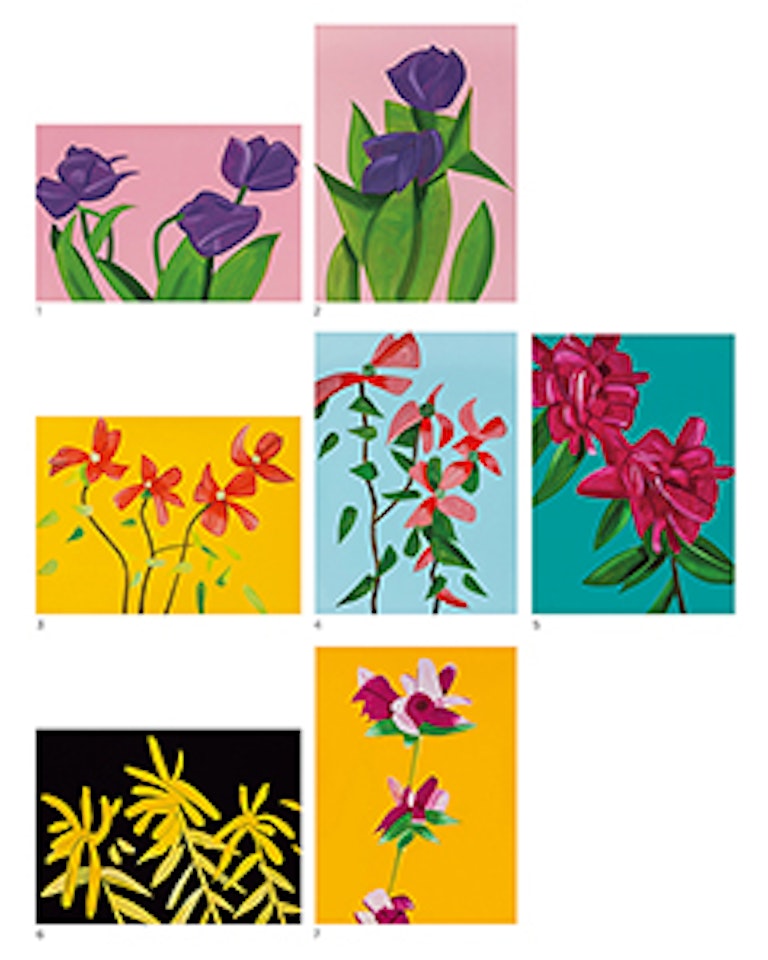 Flowers (set of 7) by Alex Katz