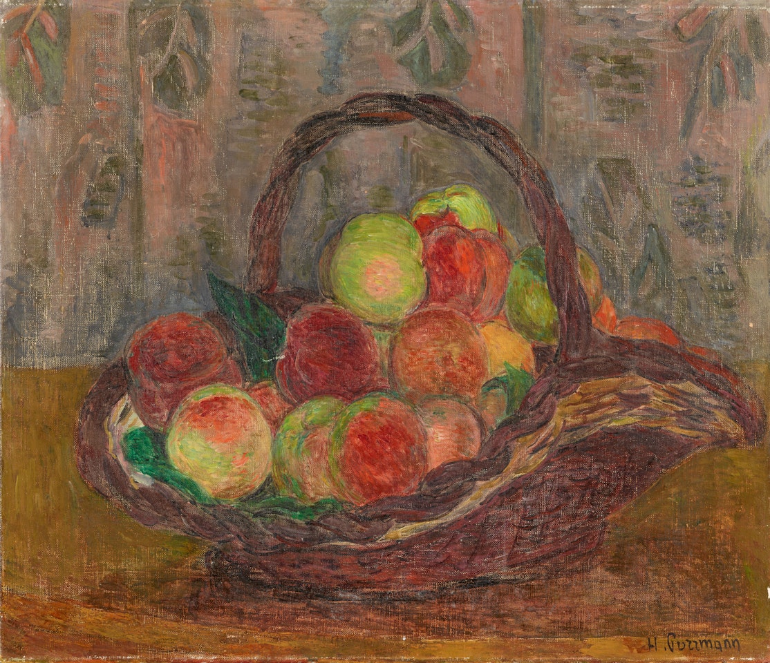 Stillleben mit Pfirsichen by Hans Purrmann