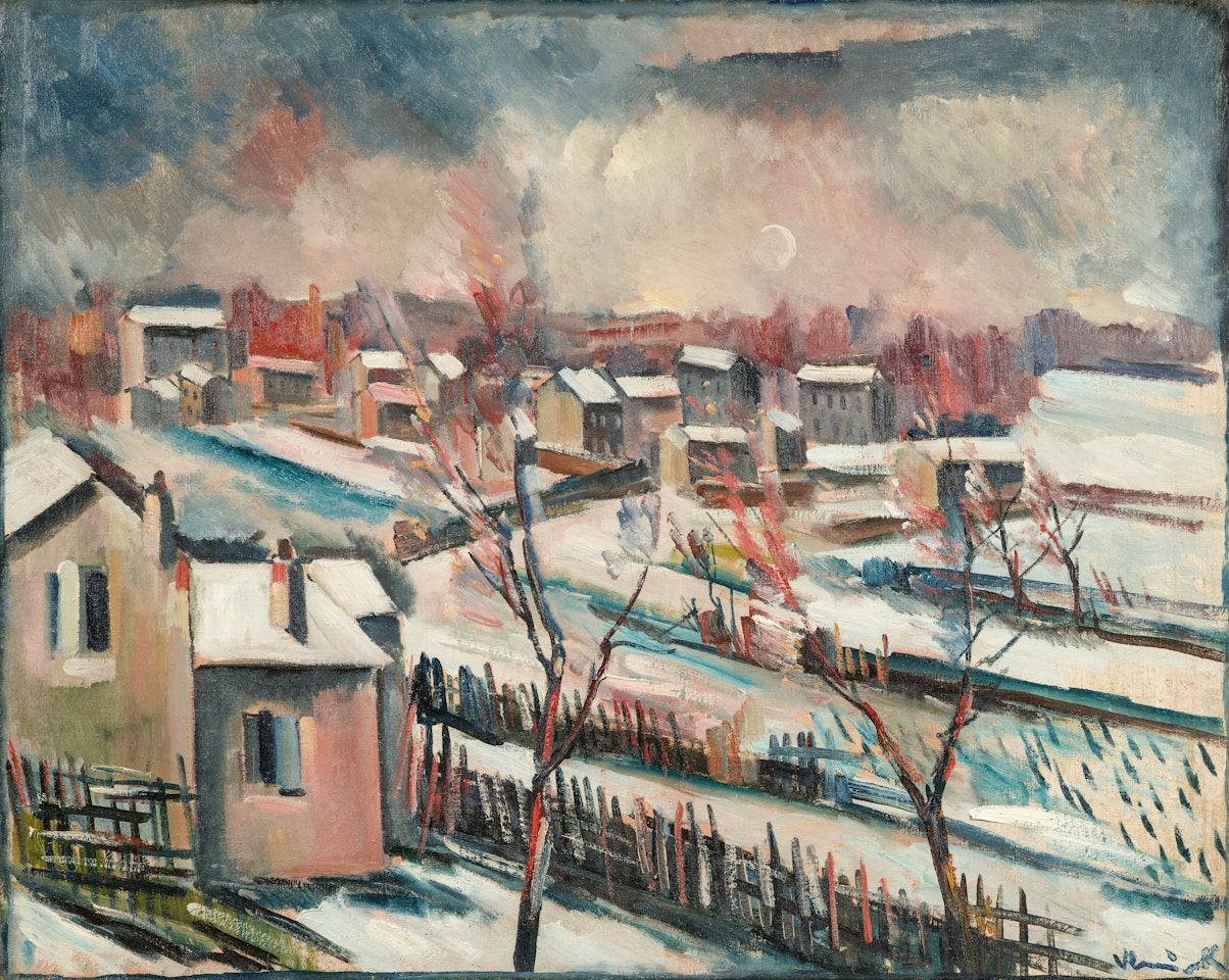 Paysage de neige by Maurice de Vlaminck