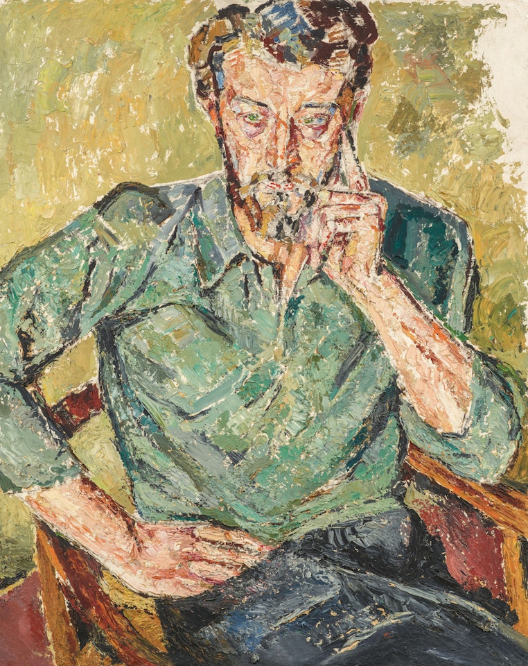 Portrait eines jungen Malers by Mela Muter