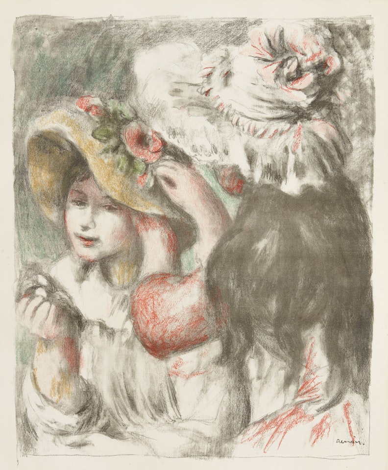 Le Chapeau Épinglé, 2e planche by Pierre-Auguste Renoir