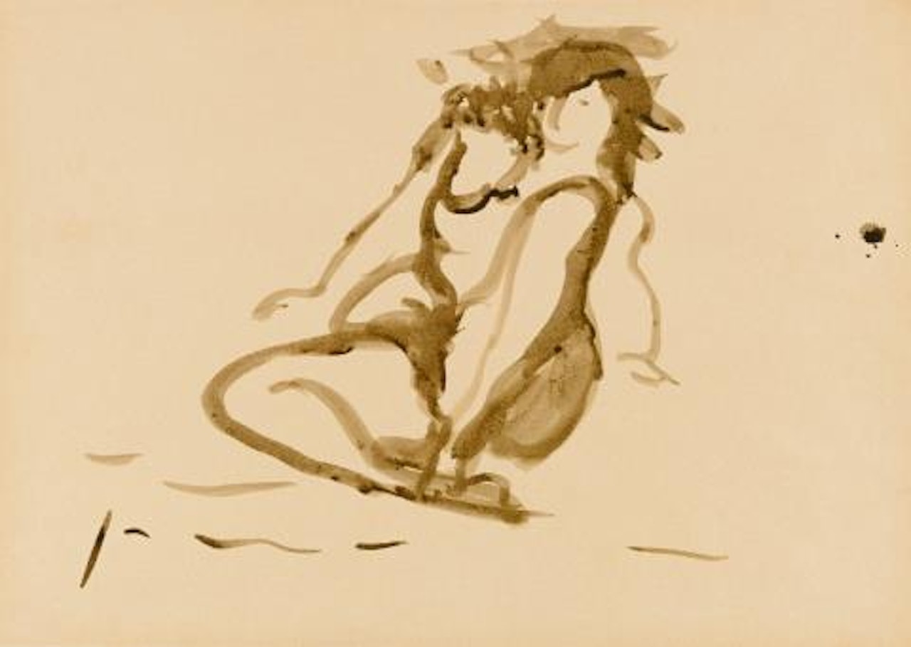 Untitled (Seated) by Lucio Fontana