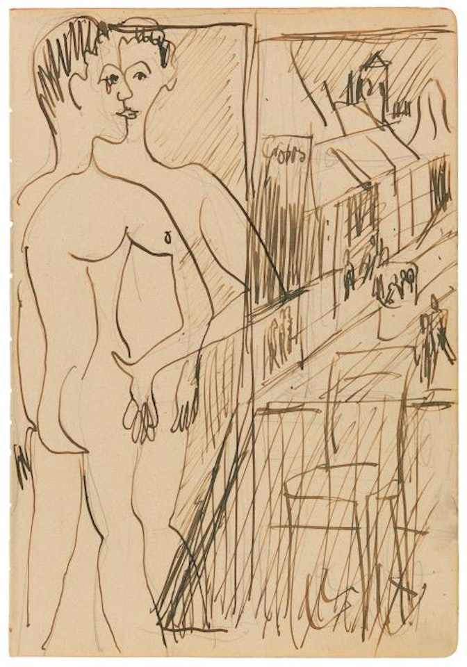 Vorm Spiegel by Ernst Ludwig Kirchner