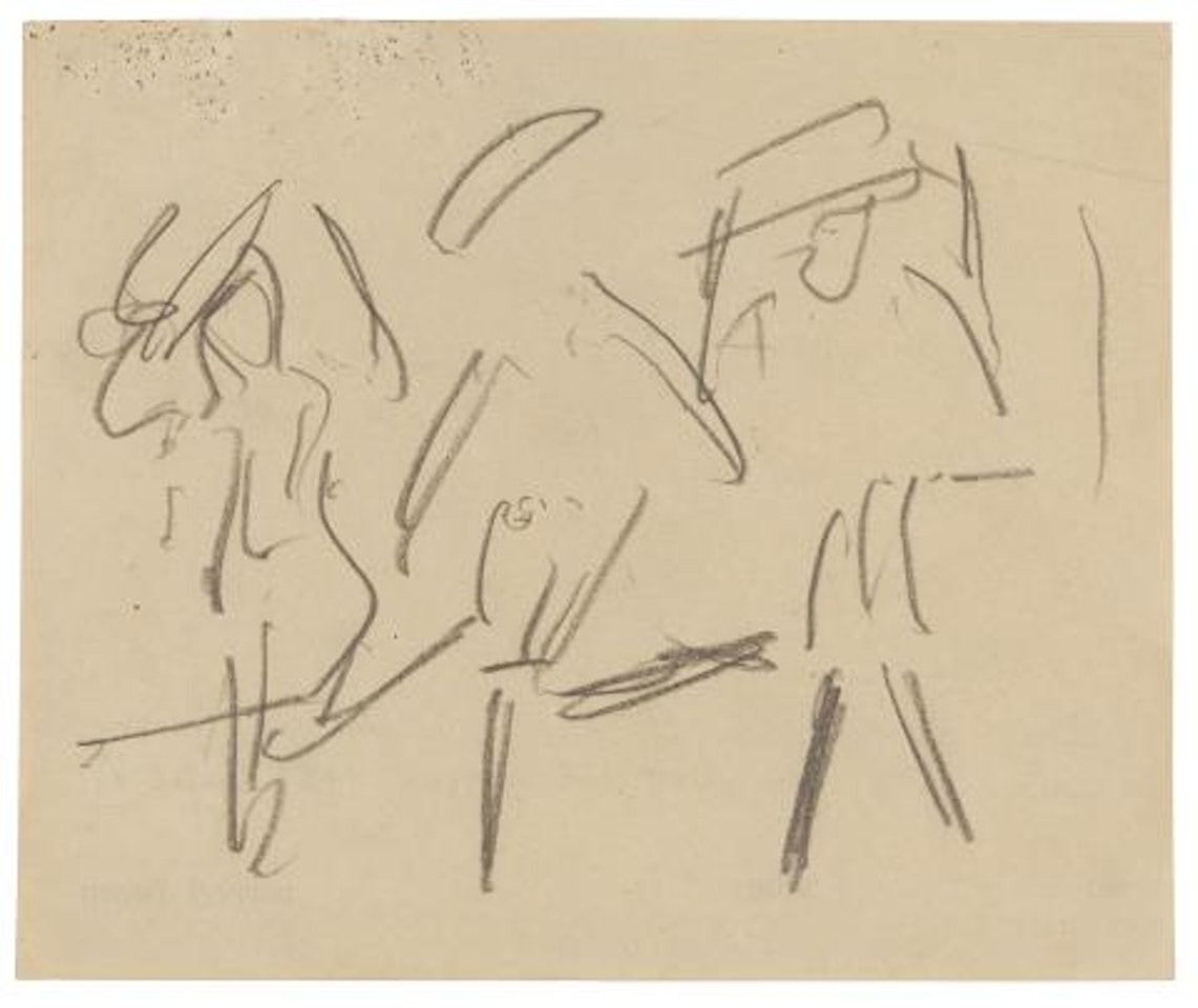 Hamburger Tänzerinnen by Ernst Ludwig Kirchner