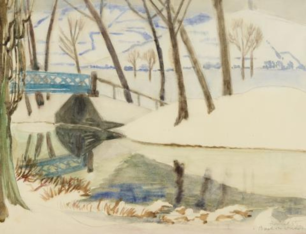 Bach im Winter by Erich Heckel