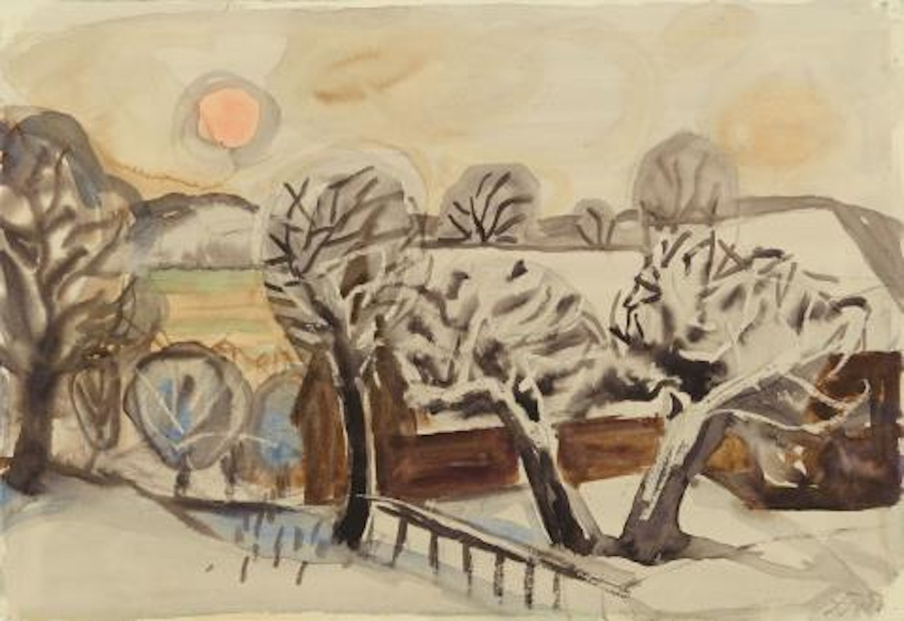 Winter auf der Höri by Otto Dix