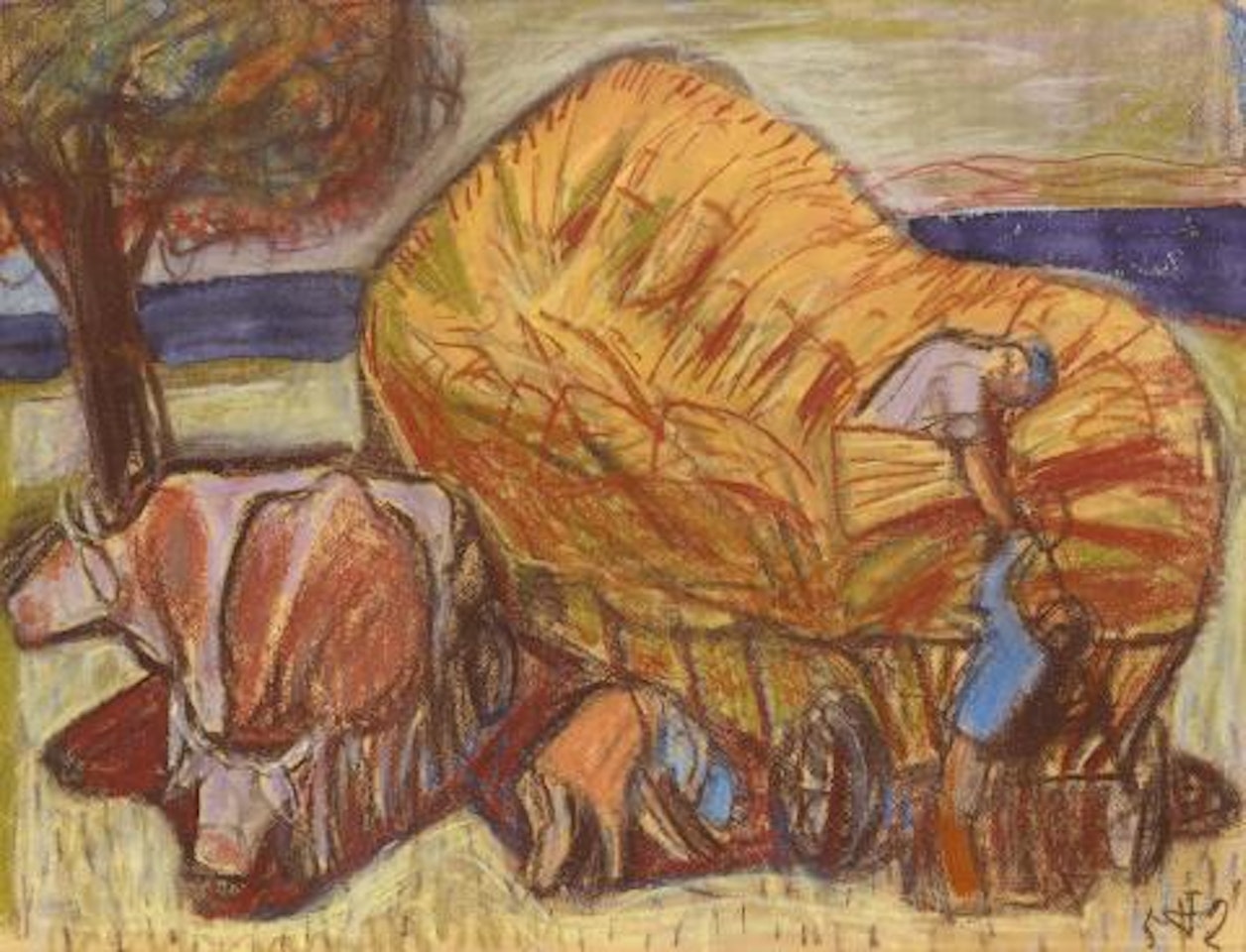 Getreideernte by Otto Dix