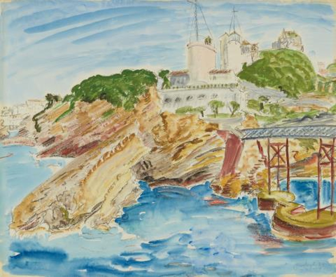 Felsen bei Biarritz by Erich Heckel
