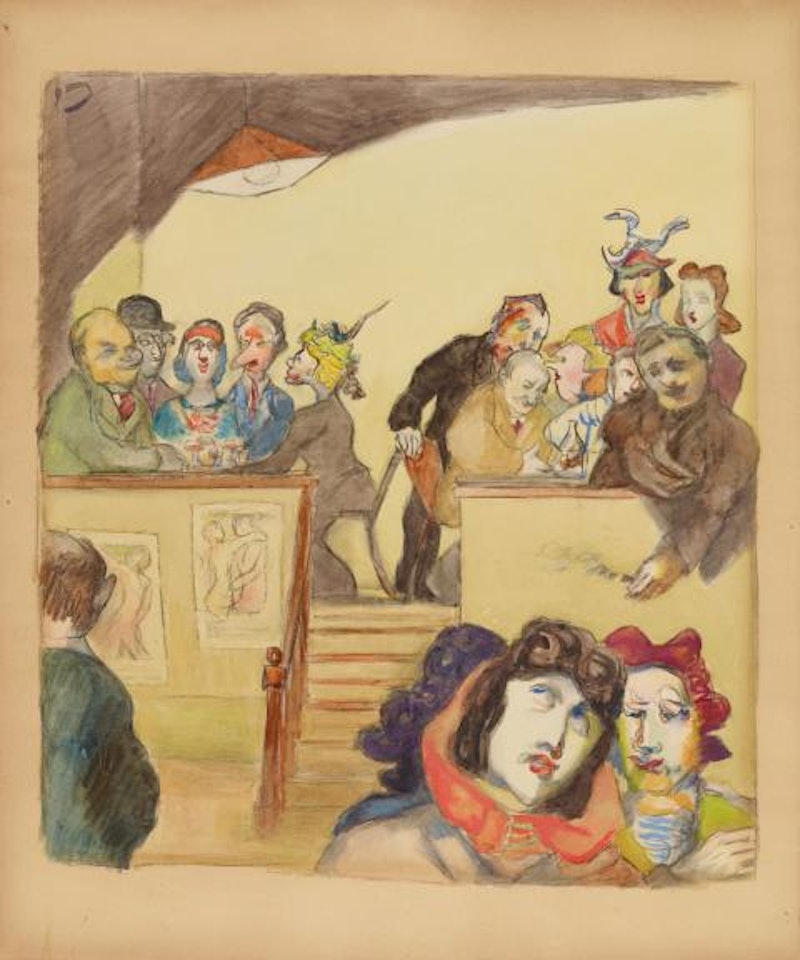 Café by Ludwig Meidner
