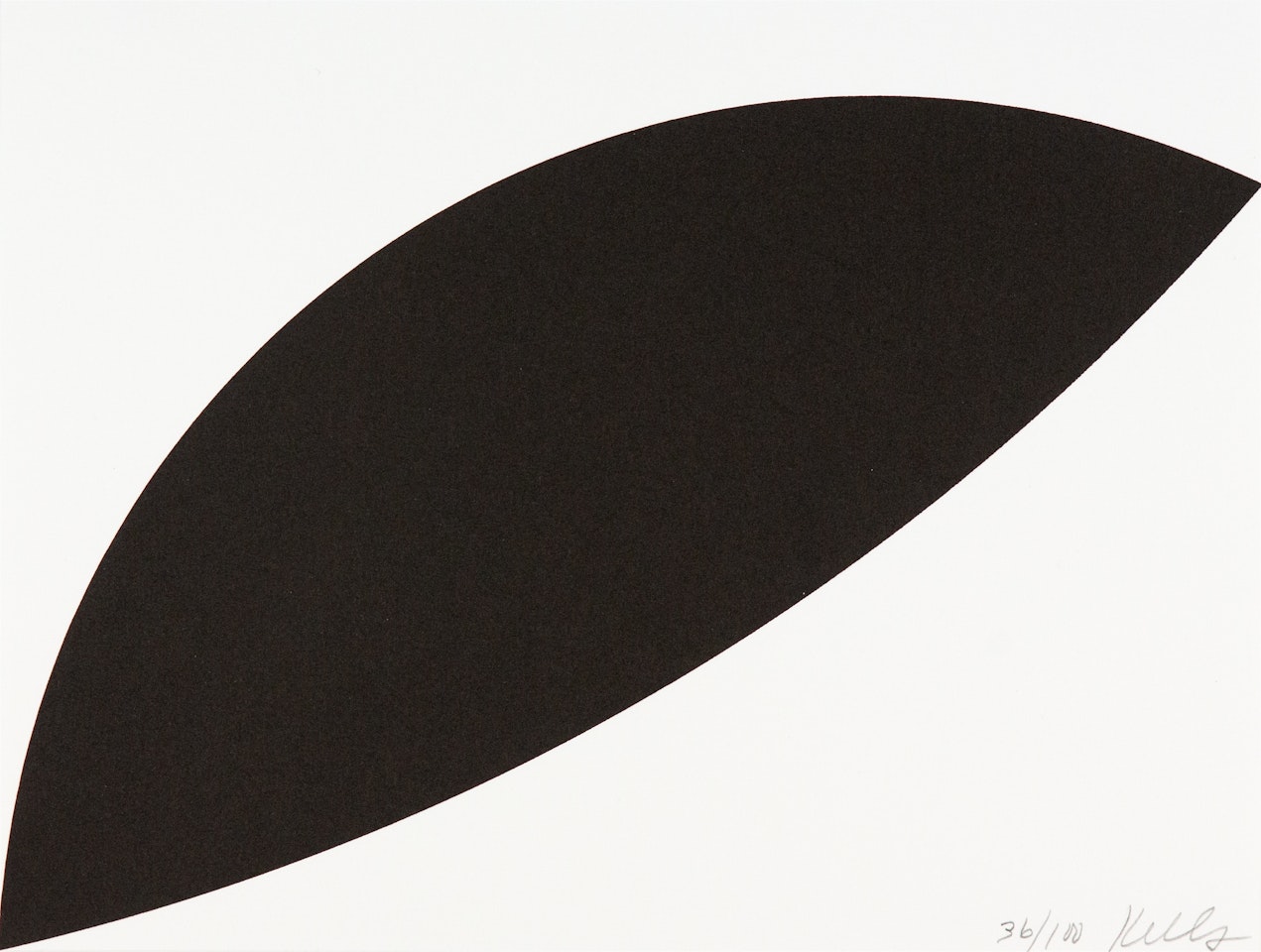 Two curves (Black Curves)  by Ellsworth Kelly