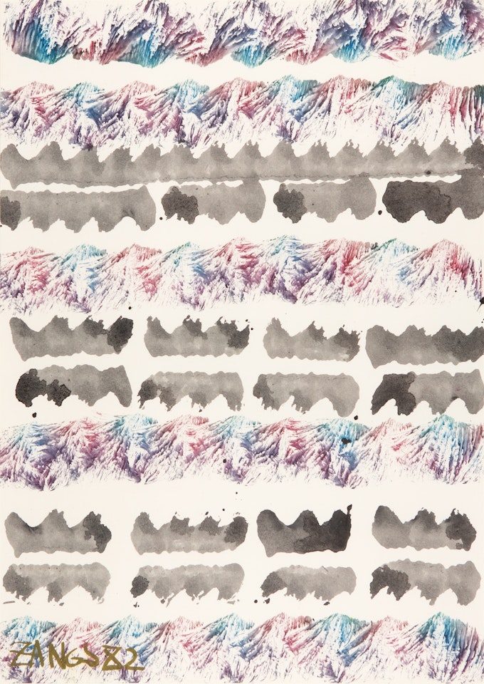 Untitled (Pinselabwicklung) by Herbert Zangs