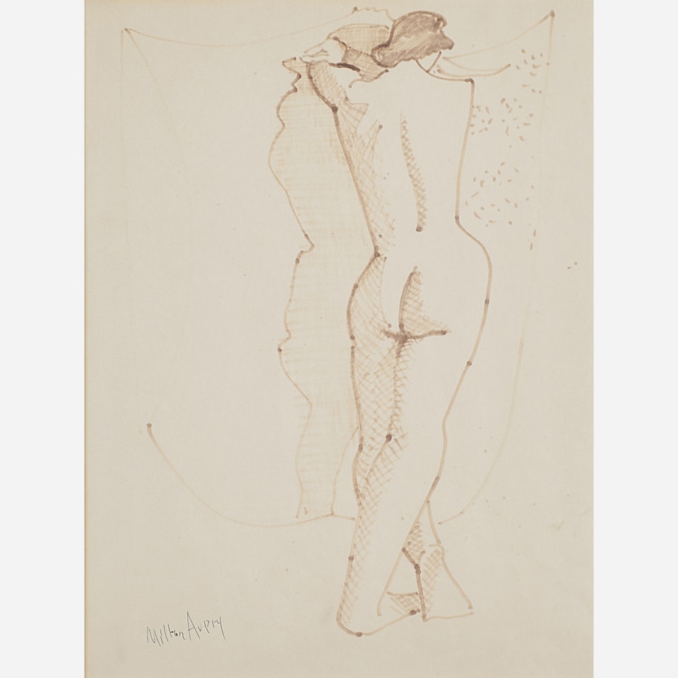 Untitled (Standing Nude) by Milton Avery