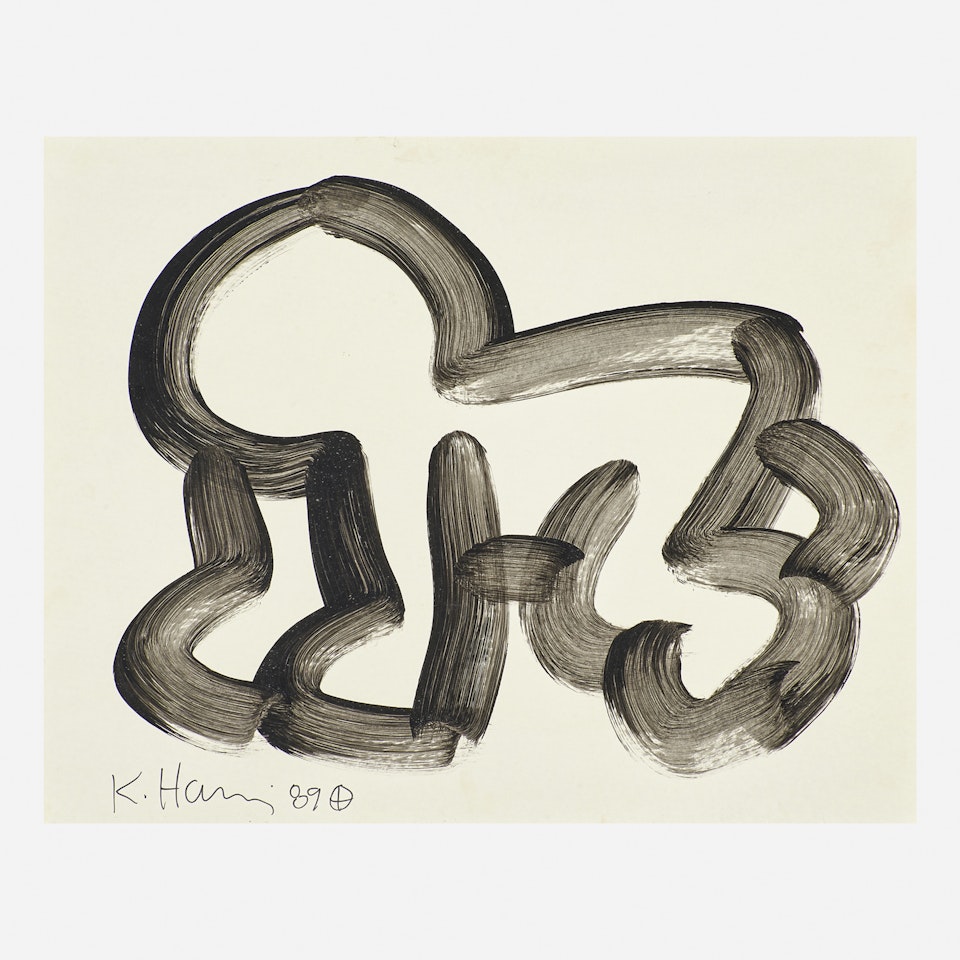Untitled (Crawling Baby) by Keith Haring