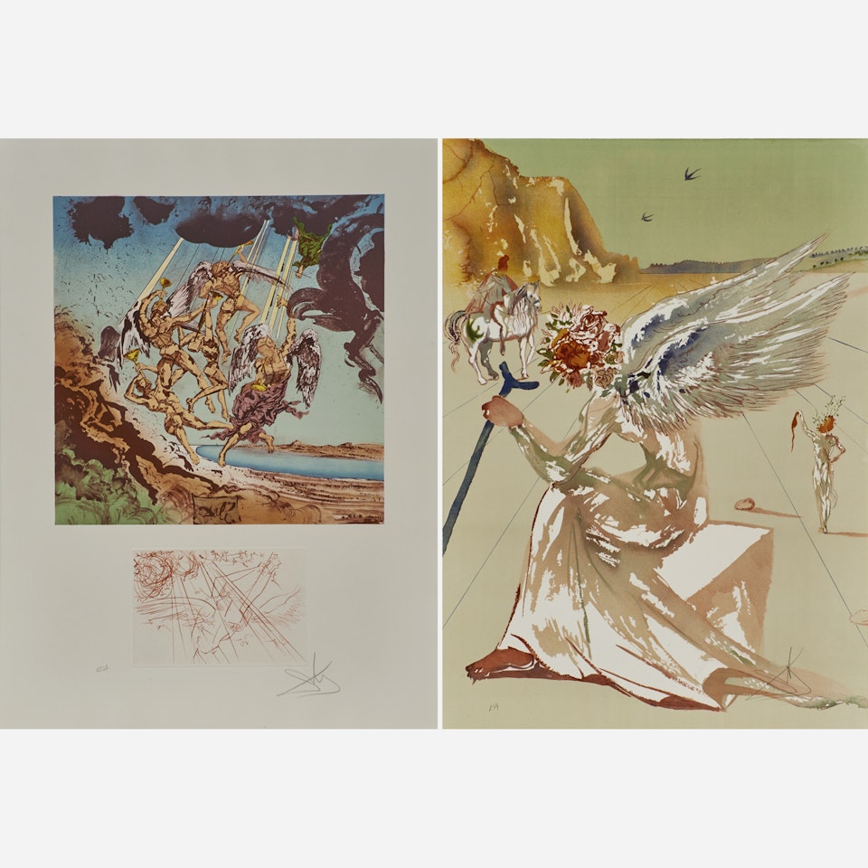 eturn of Ulysses/Helen of Troy, from Hommage à Homère by Salvador Dali
