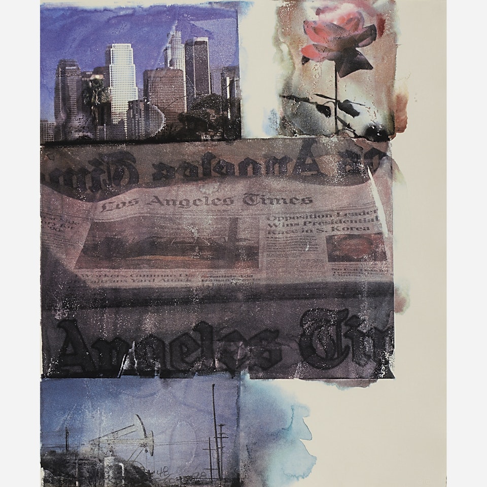 L.A. uncovered #2 by Robert Rauschenberg
