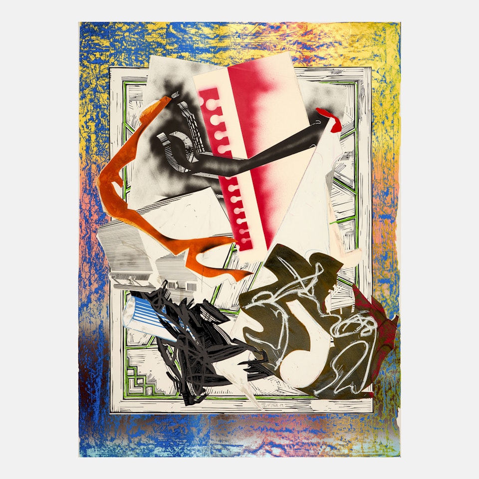 Going Abroad from Waves II by Frank Stella