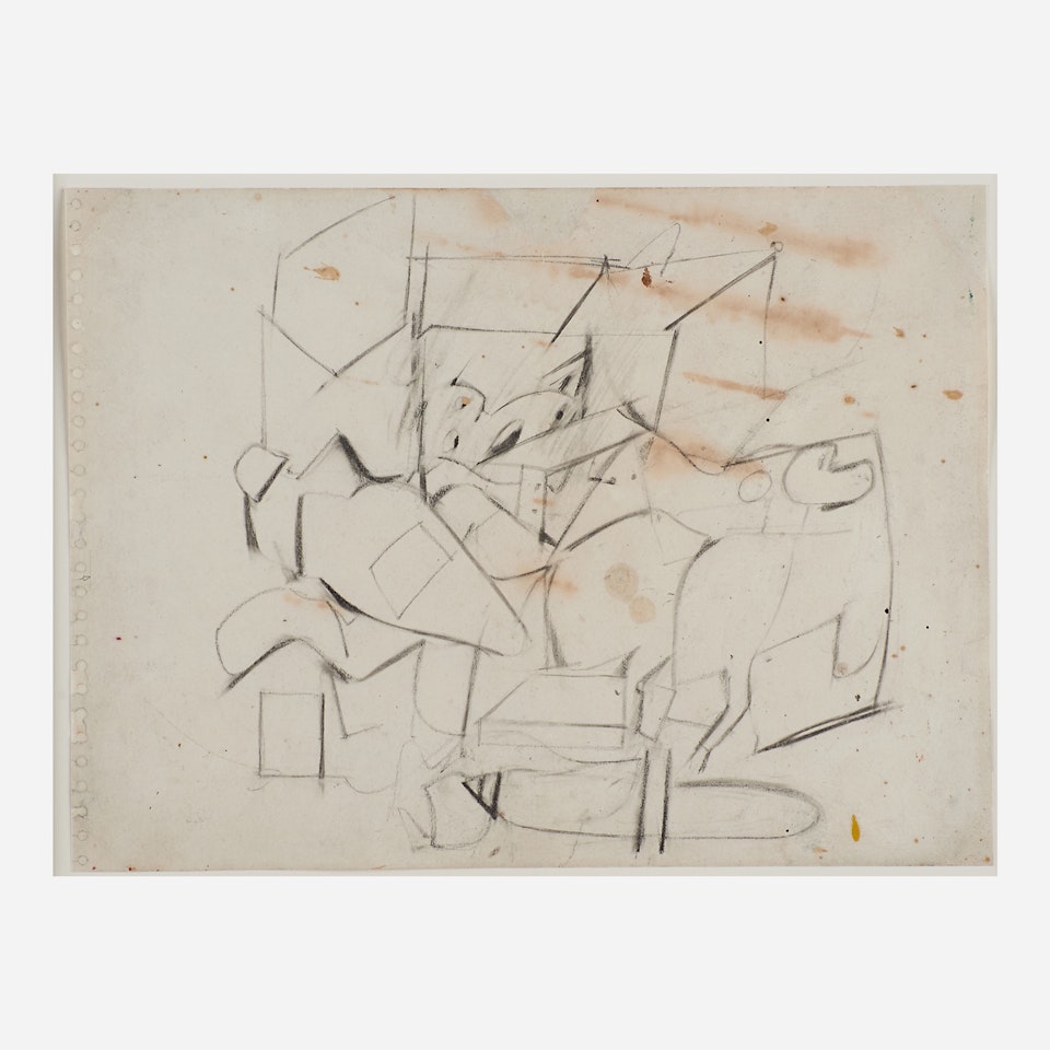 Abstraction (Study for Mailbox) by Willem de Kooning