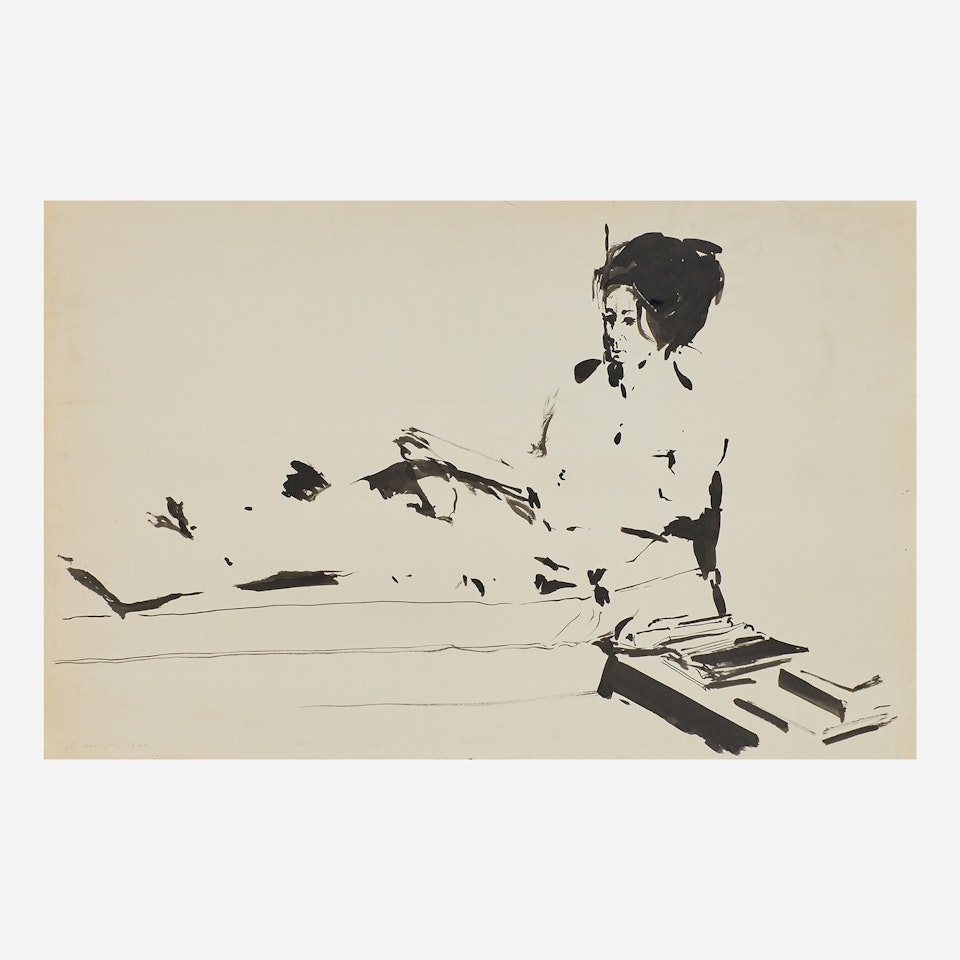 Untitled (Figure) by Wayne Thiebaud