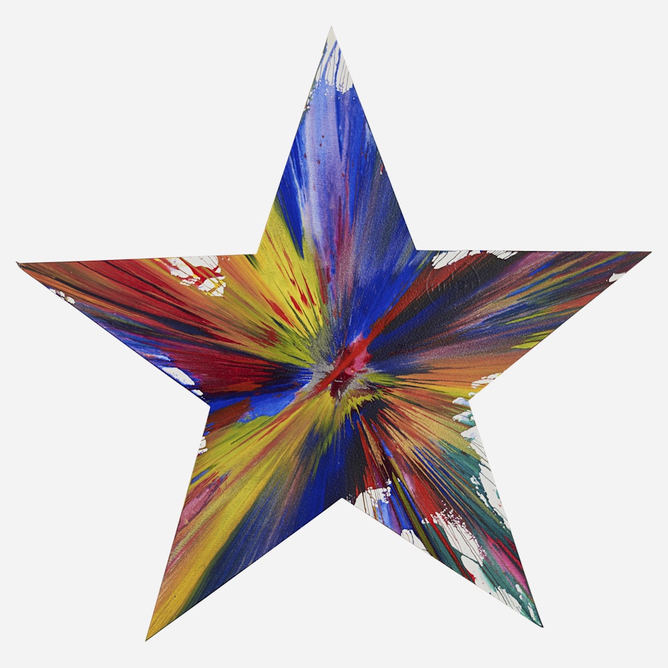  Star Spin Painting (Created at Damien Hirst Spin Workshop) by Damien Hirst