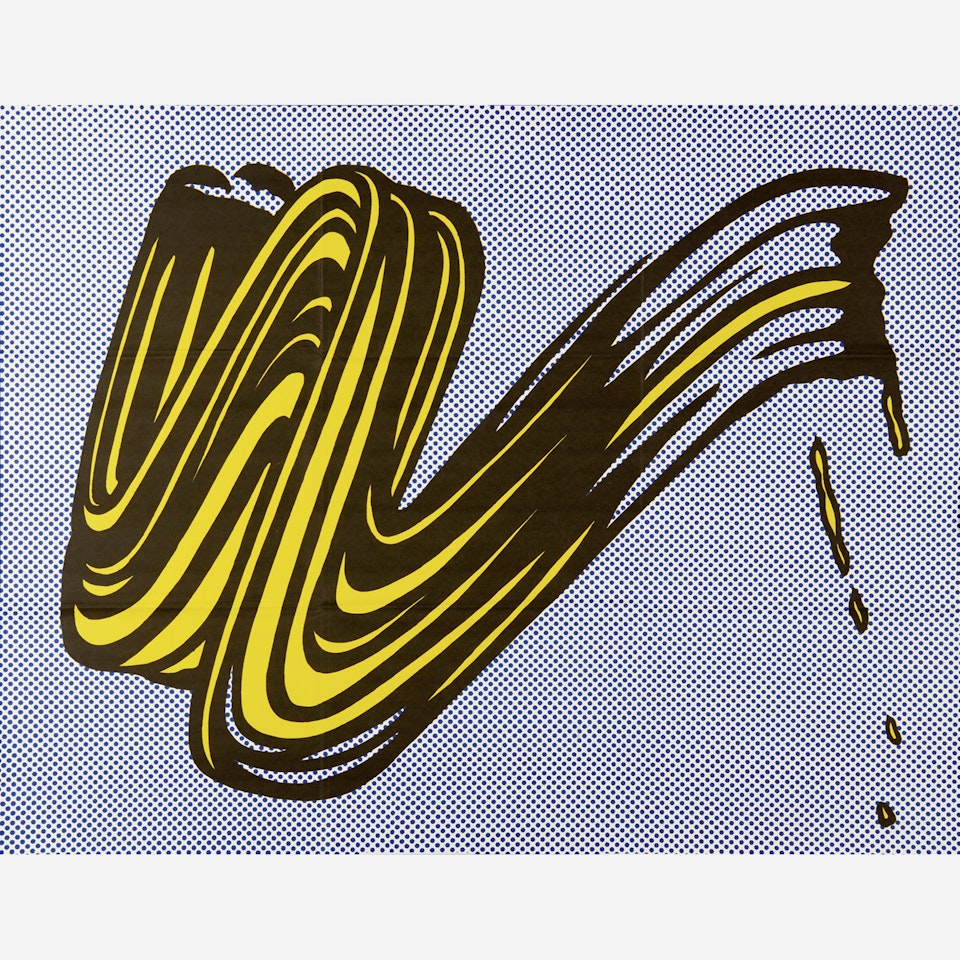 Brushstroke by Roy Lichtenstein