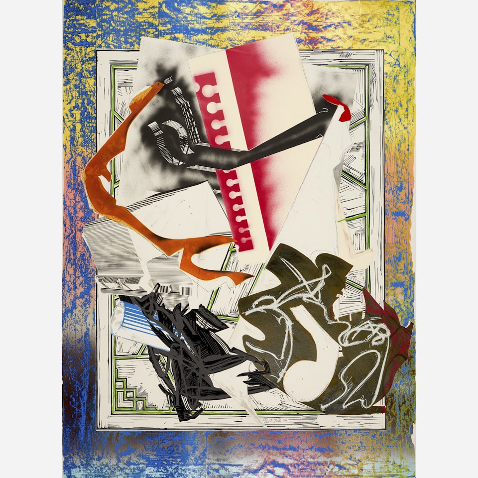 Going Abroad from Waves II by Frank Stella