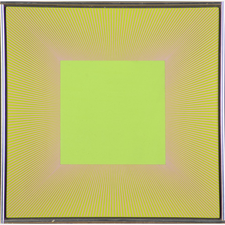 Yellow Green Square by Richard Anuszkiewicz