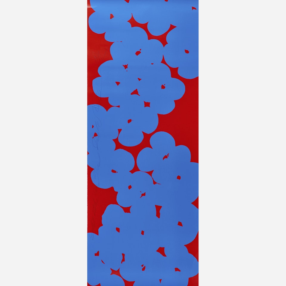 Wallflowers 4 (Blue and Red) by Donald Sultan