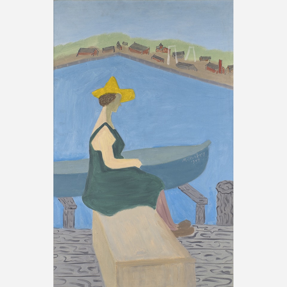 Girl by Lake by Milton Avery