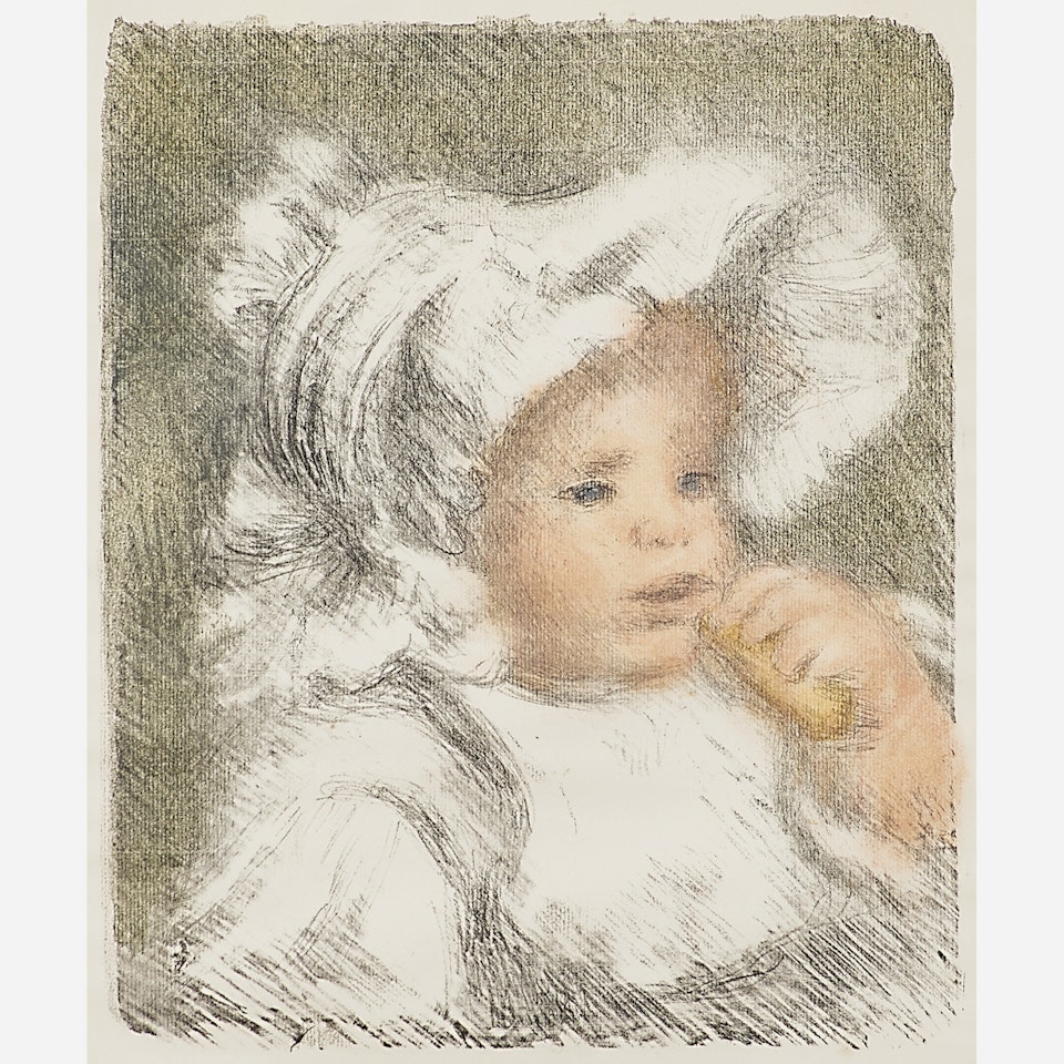 L'Enfant au Biscuit from the unpublished L'Album D'Estampes Originales de la Galerie Vollard by Pierre-Auguste Renoir