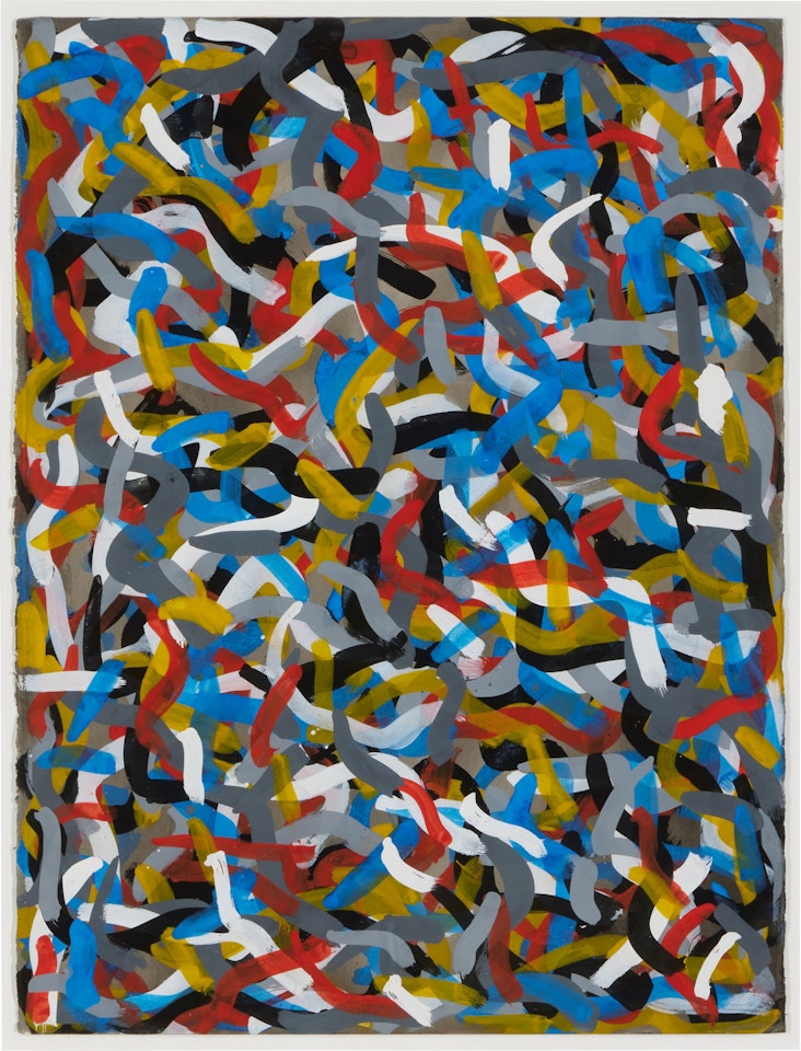 Squiggly Brushstrokes by Sol LeWitt