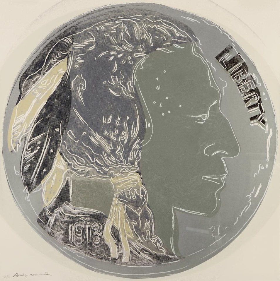 Indian Head Nickel, from Cowboys and Indians by Andy Warhol