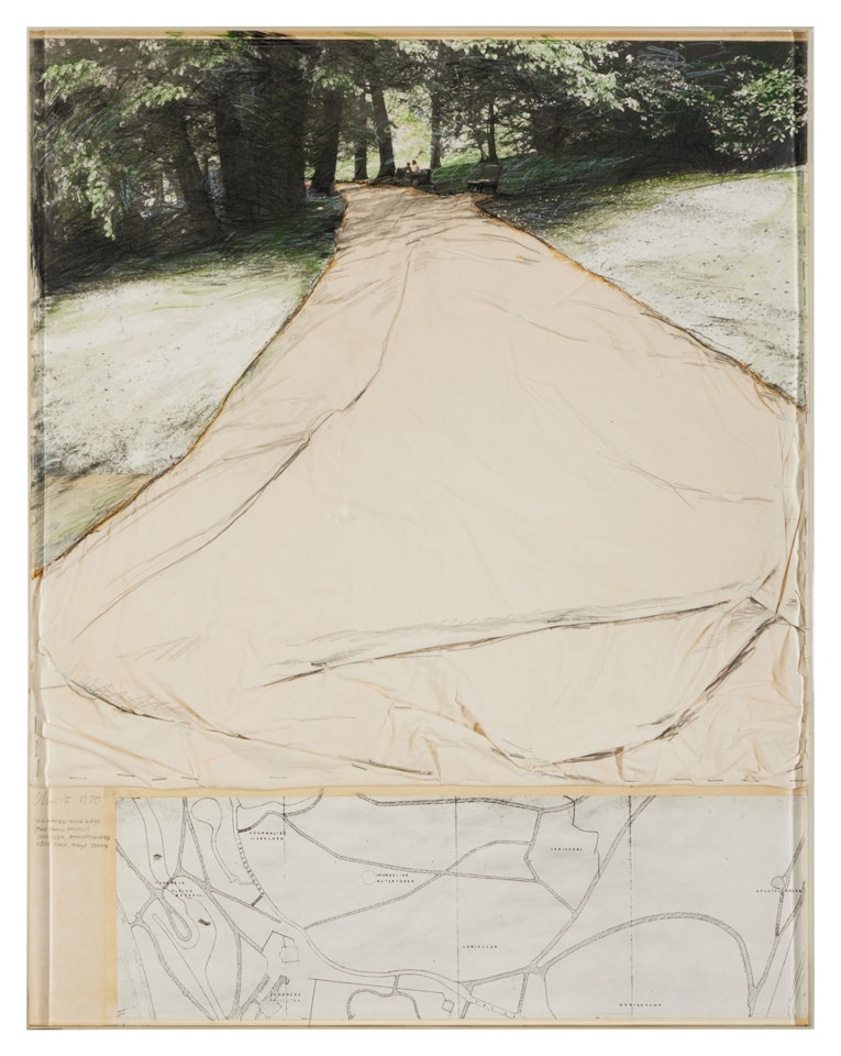 Wrapped Walkways (Two Parks Project), Sonsbeek, Arnhem, Holland; Ueno Park, Tokyo, Japan by Christo