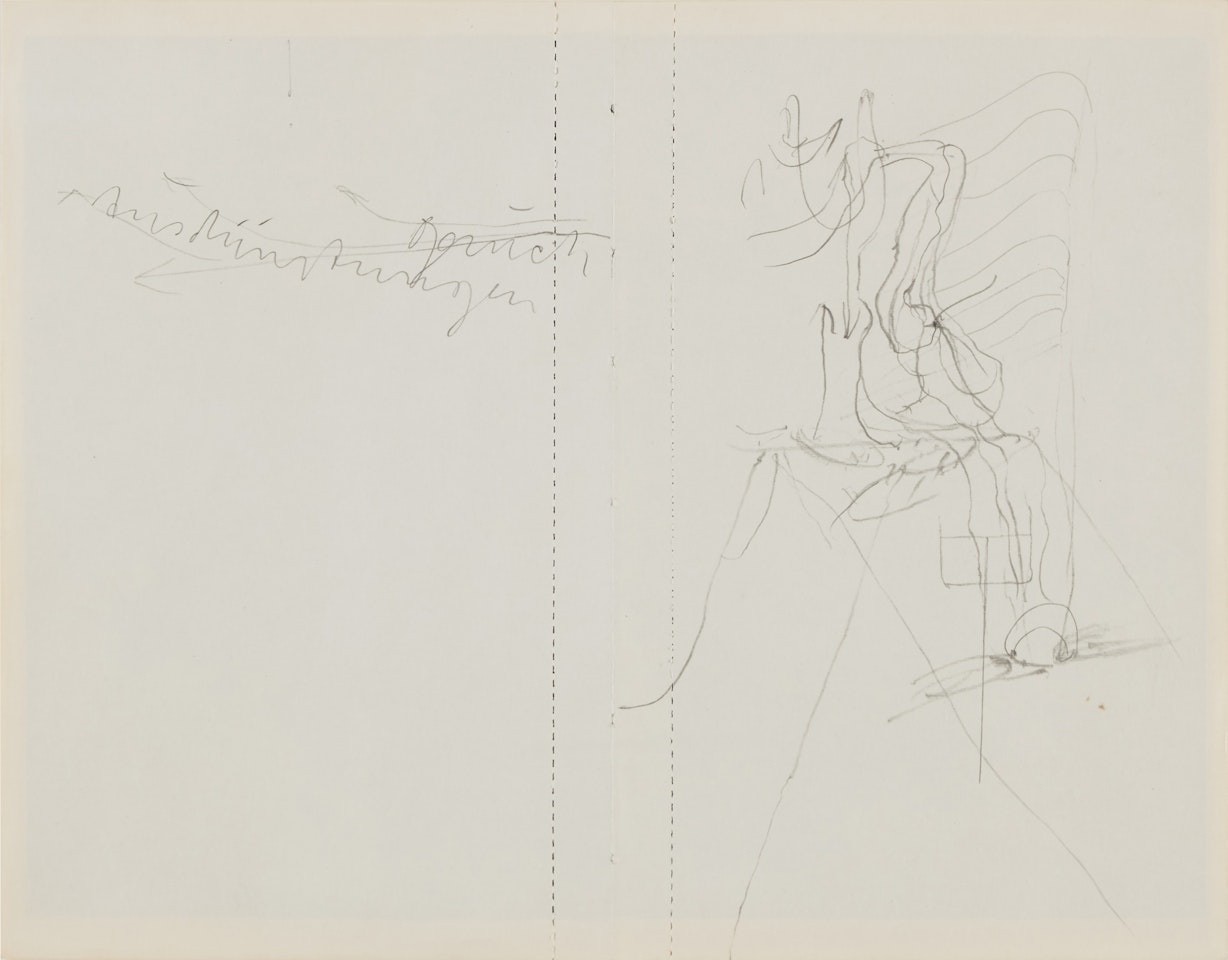 African Drawing No. 4: Seven Palms (from the Leonardo series) by Joseph Beuys