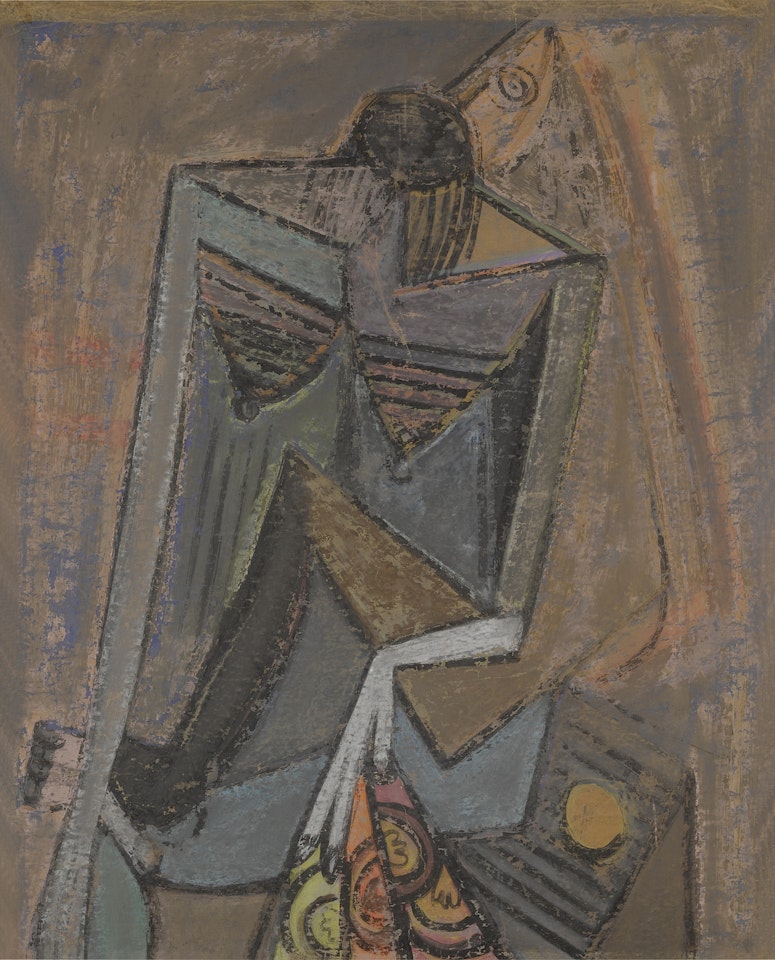 Femme à l'éventail, II by Wifredo Lam