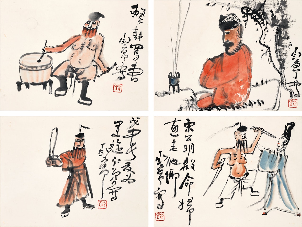 Opera Figures by Ding Yanyong
