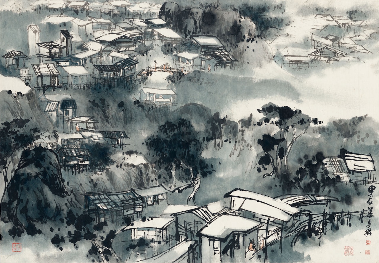 Mountain Dwelling by Lu Shoukun (Lui Shou-Kwan)