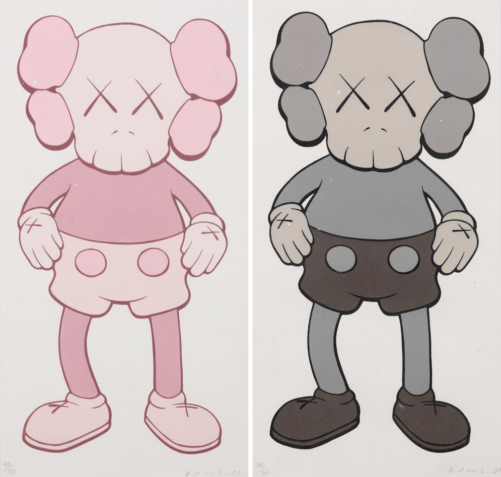 Companion (Pink; & Gray) by Kaws