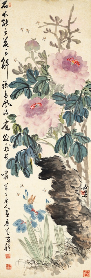 Orchids and Peonies by Chen Banding