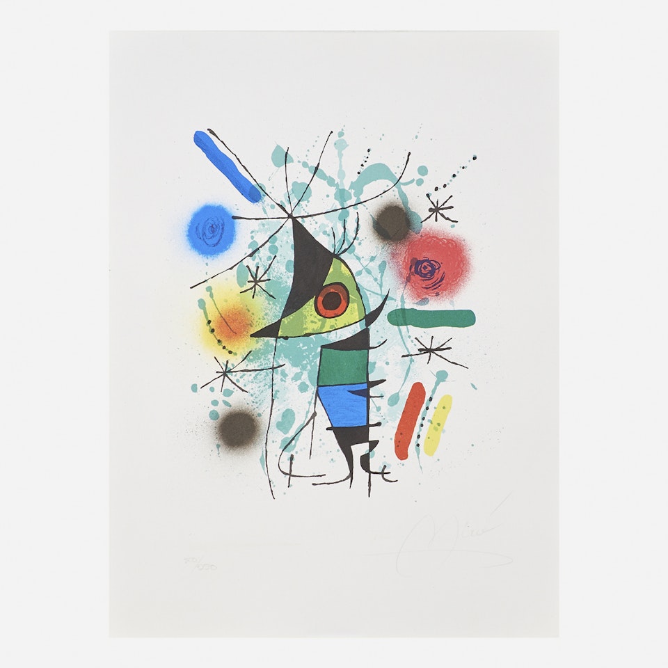 Plate from Lithographs I by Joan Miró