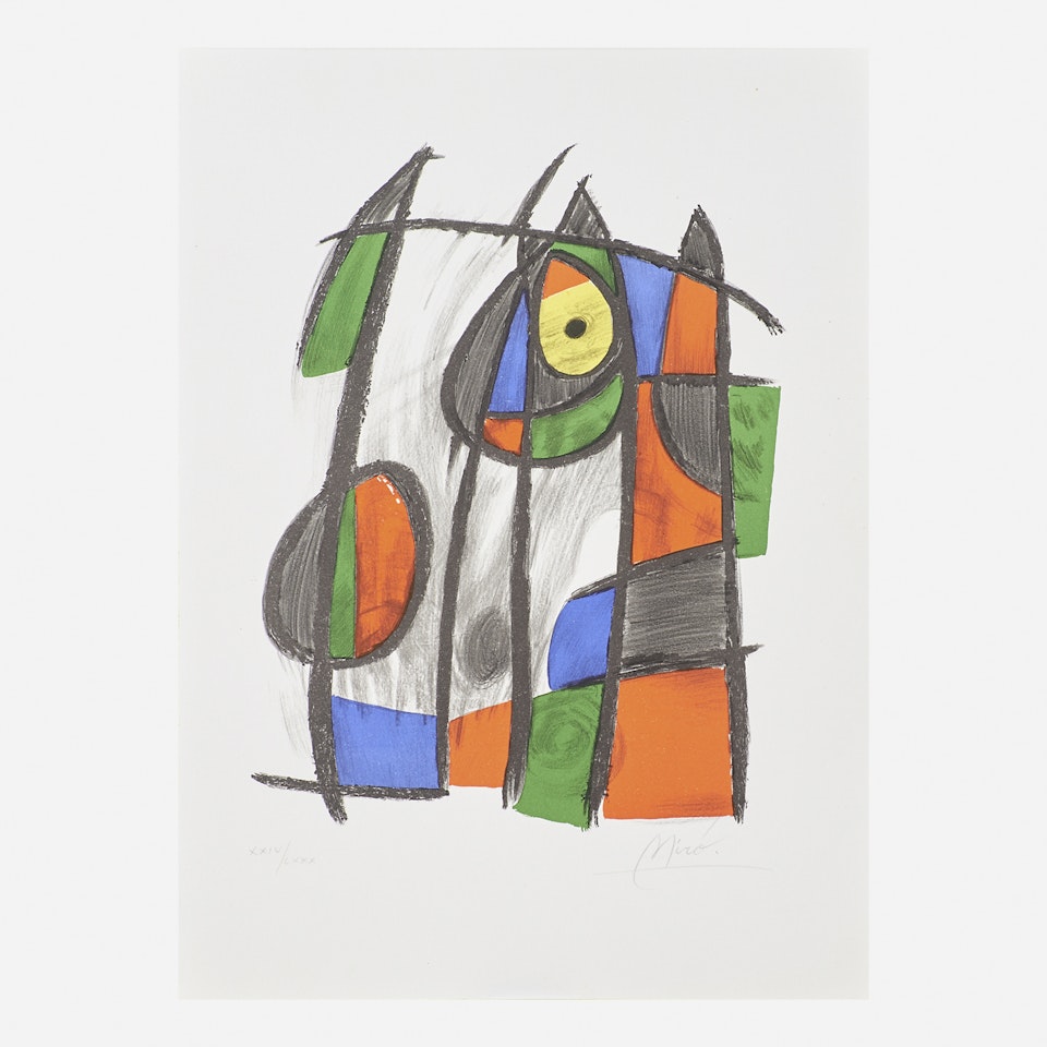 Plate from Lithographs II by Joan Miró